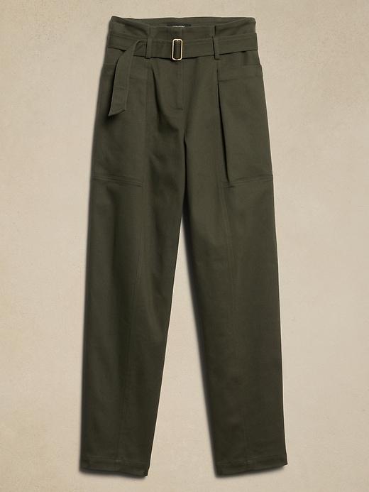 Twill Belted Tapered Pant Product Image