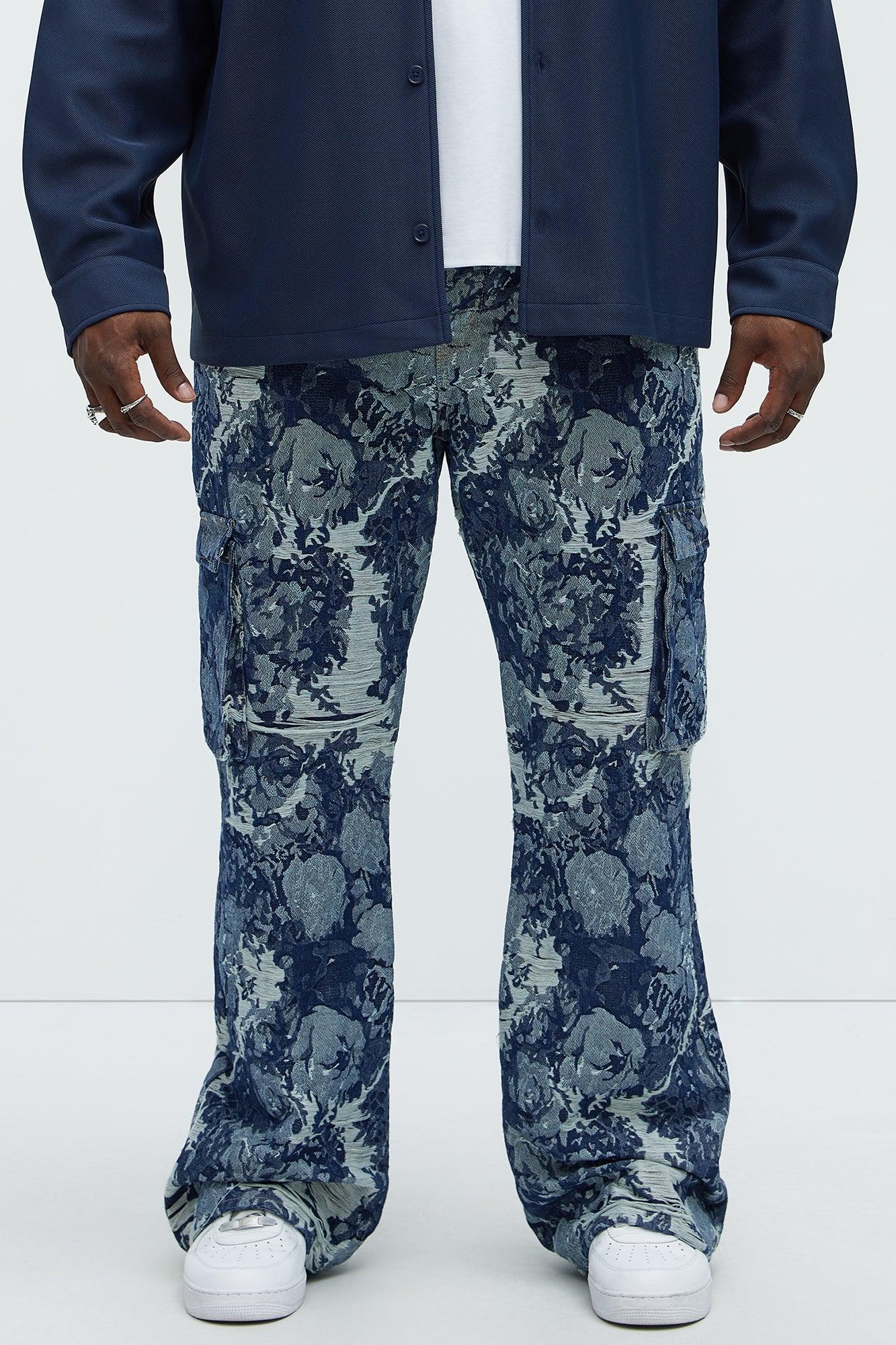 Inspired Stacked Skinny Flare Jeans - Dark Wash Product Image