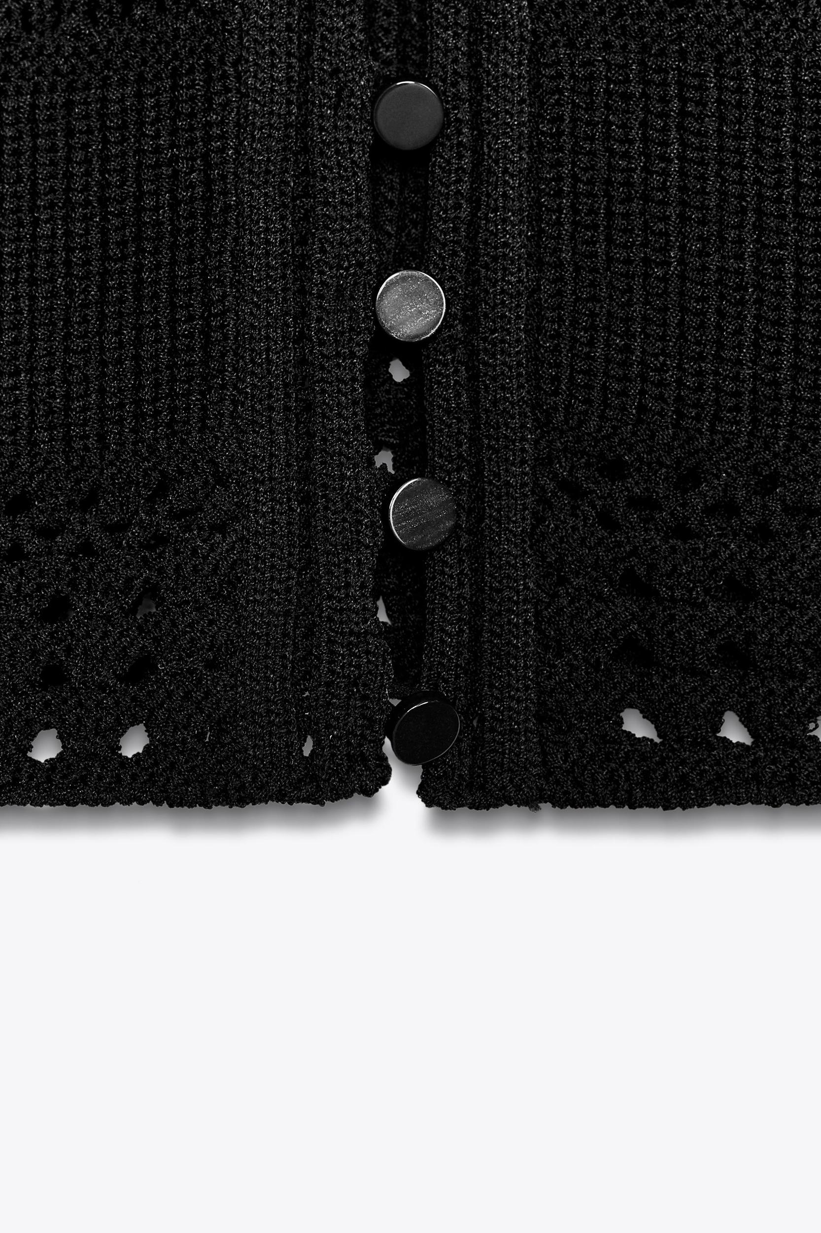 STRAPPY KNIT CROP TOP Product Image