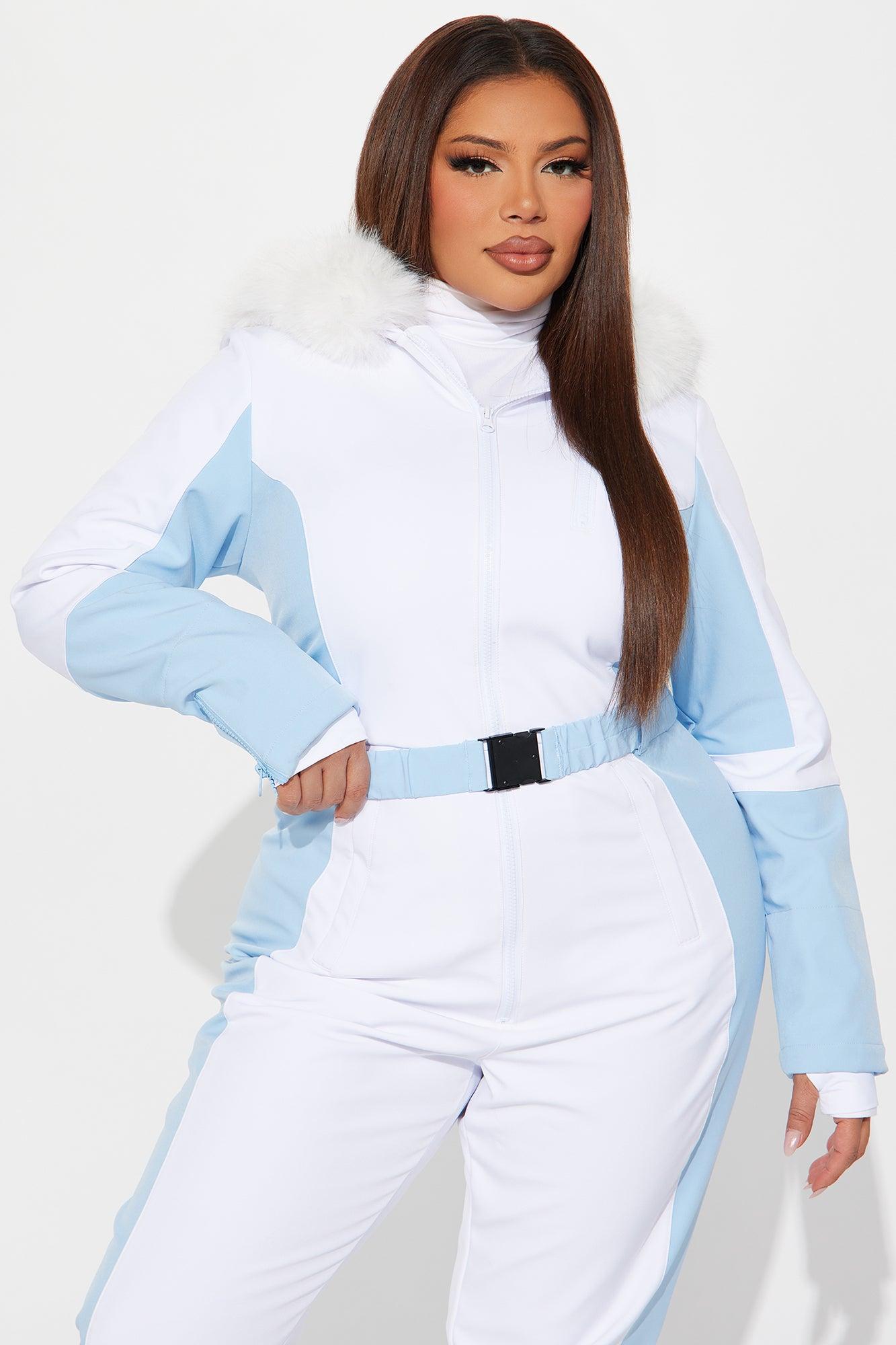 Blanket Of Snow Ski Jumpsuit - Light Blue Product Image