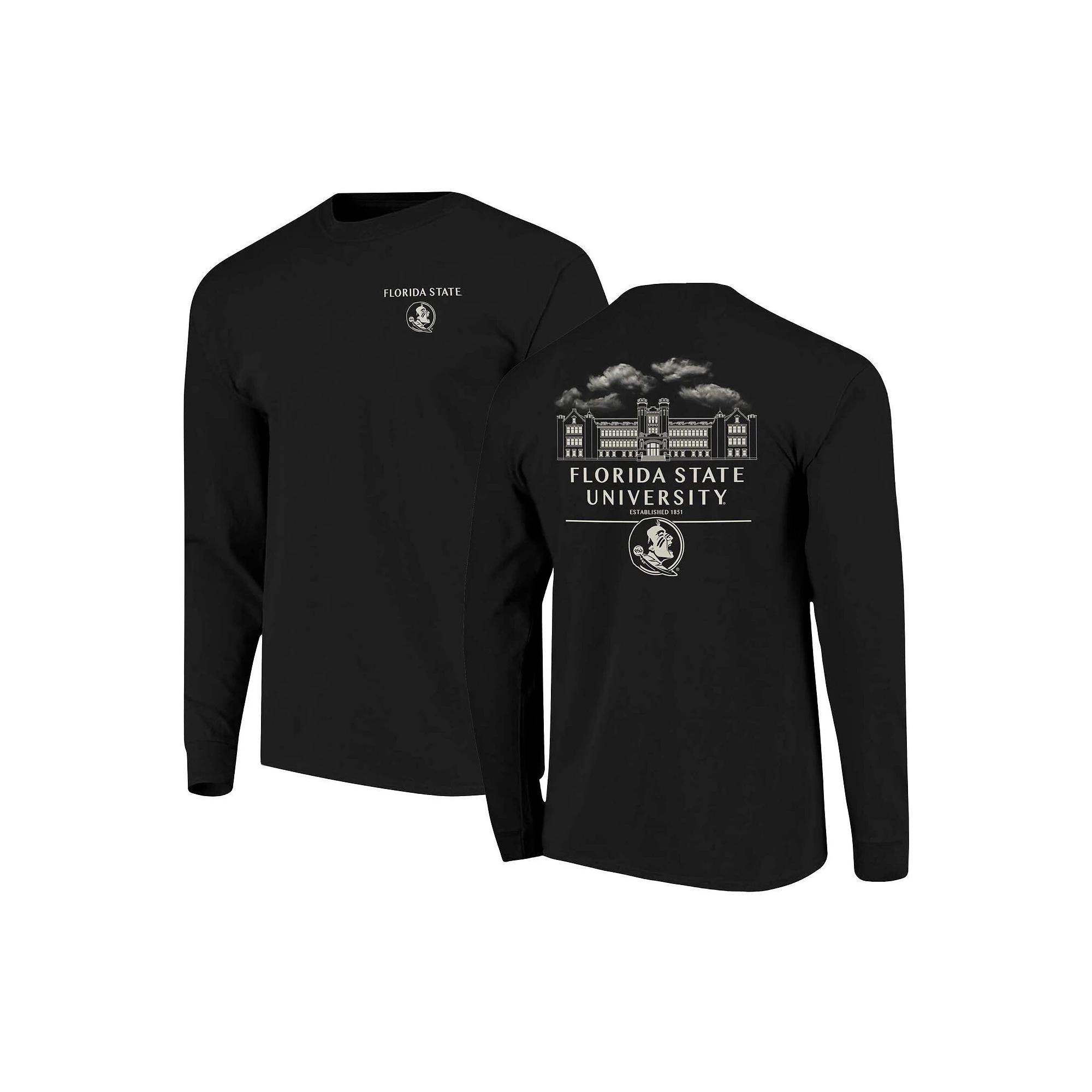 Men's Black Florida State Seminoles Comfort Colors Campus Nights Long Sleeve T-Shirt, Size: Medium Product Image