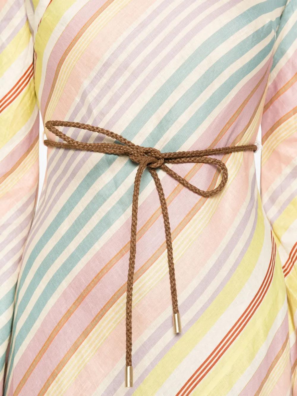 Halliday striped midi dress Product Image