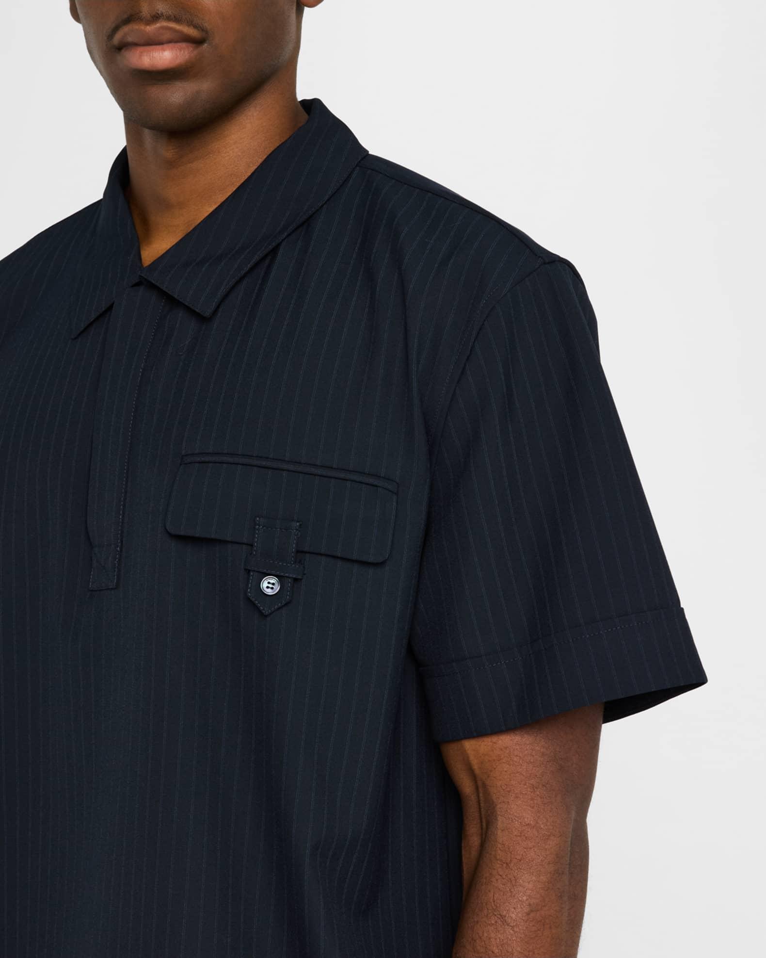 Men's Ranaldo Pinstripe Popover Shirt Product Image