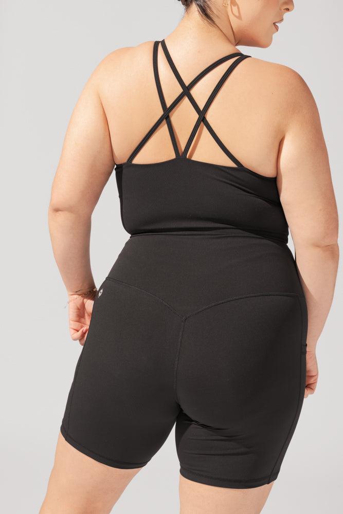 Supersculpt™ Biker Short with Pockets (Pet Hair Resistant) - Black Product Image