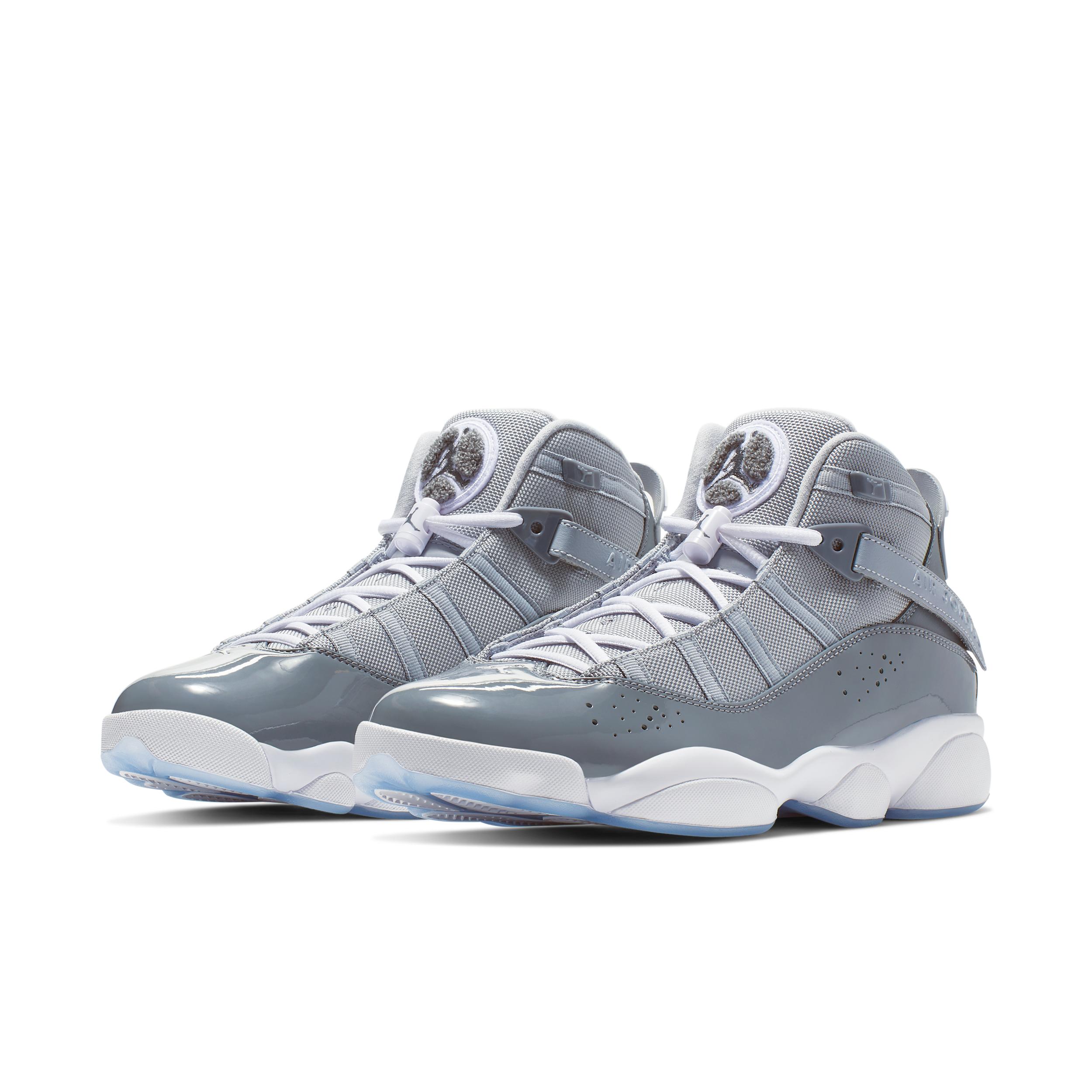 Jordan Mens Jordan 6 Rings - Mens Shoes Cool Grey/White/Wolf Grey Product Image
