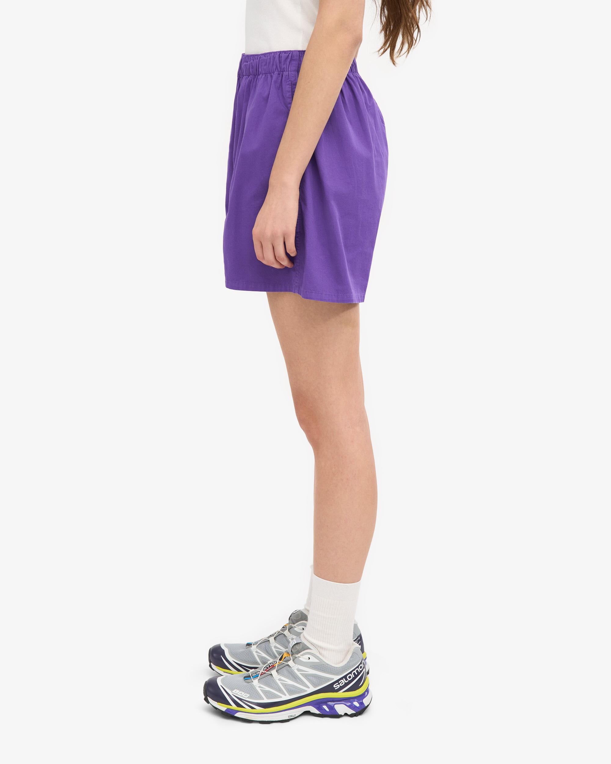 Women Organic Twill Shorts - Ultra Violet Product Image