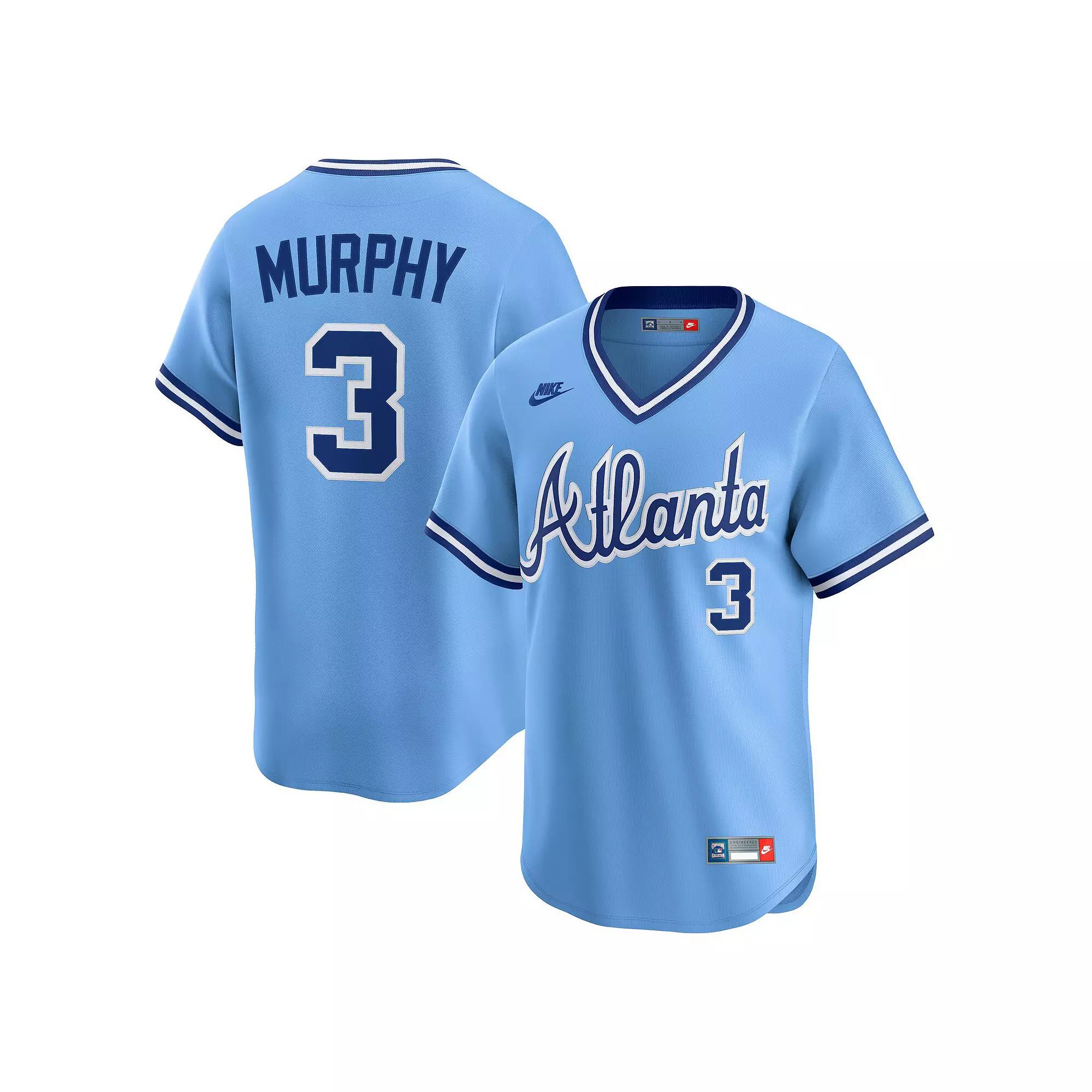 Men's Nike Dale Murphy Light Blue Atlanta Braves Throwback Cooperstown Collection Limited Jersey,  Product Image