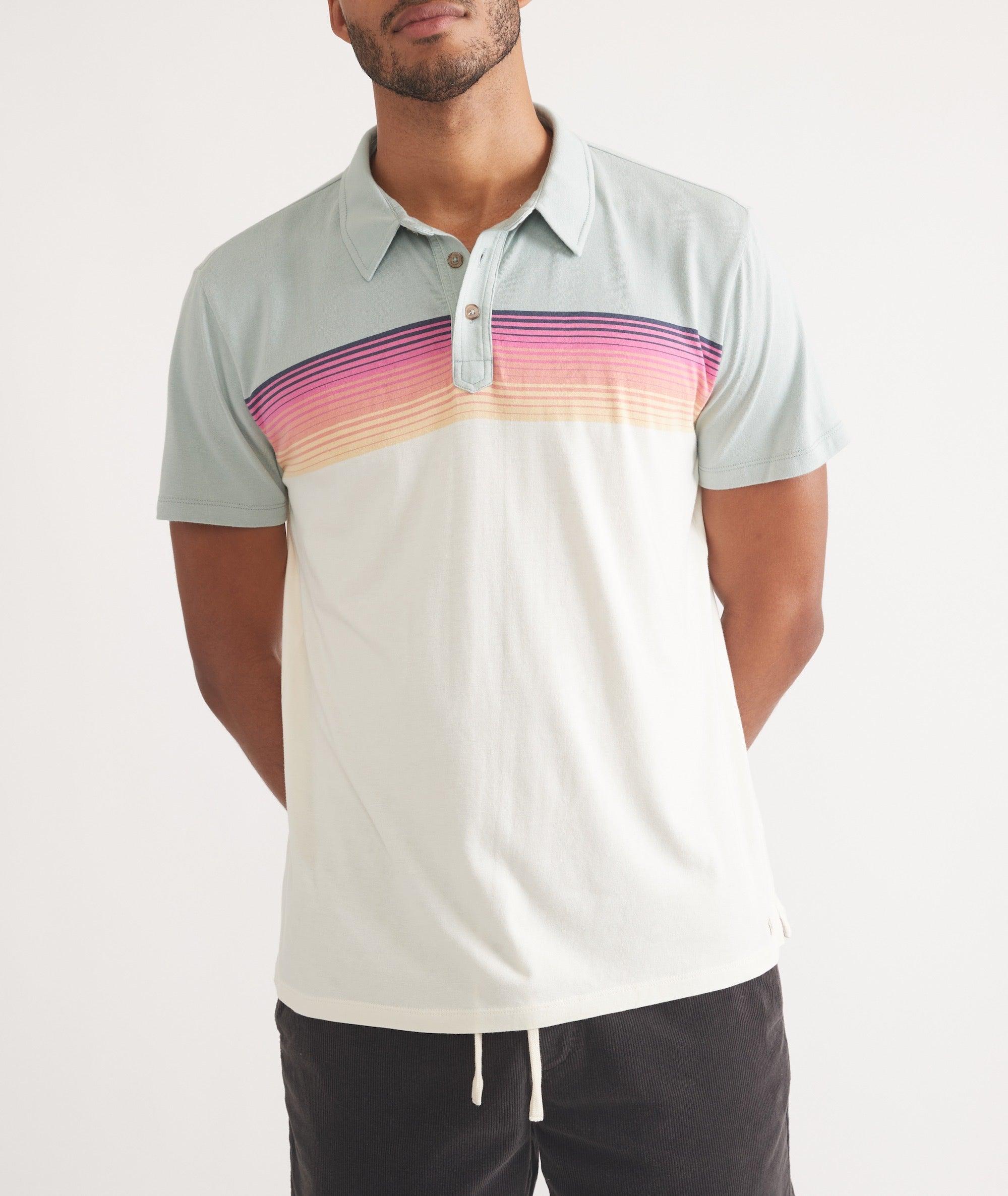 Engineered Stripe Polo Product Image