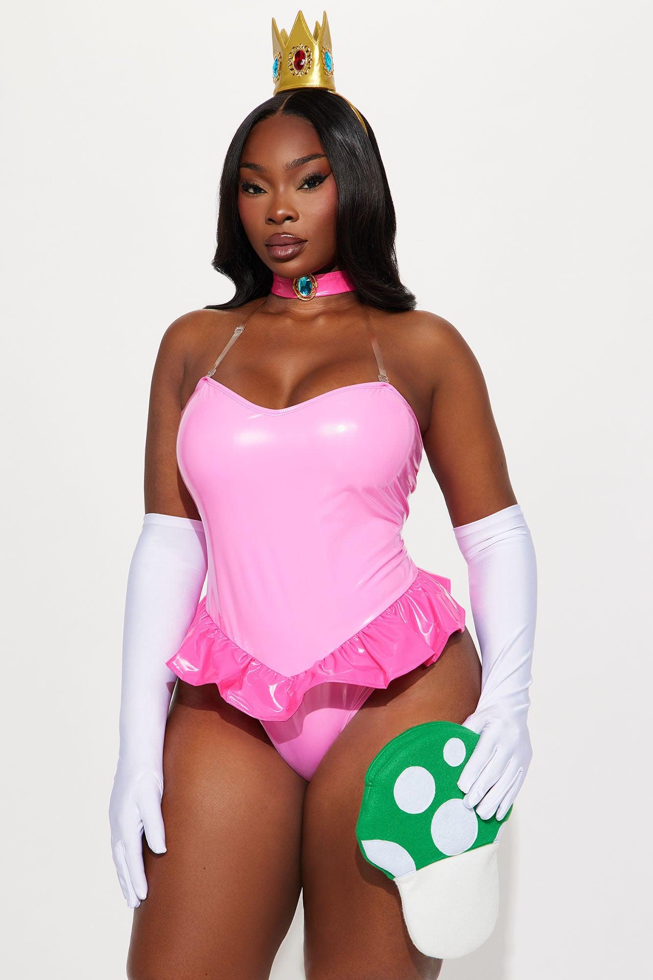 Peachy Princess 5 Piece Costume Set - Pink Female Product Image