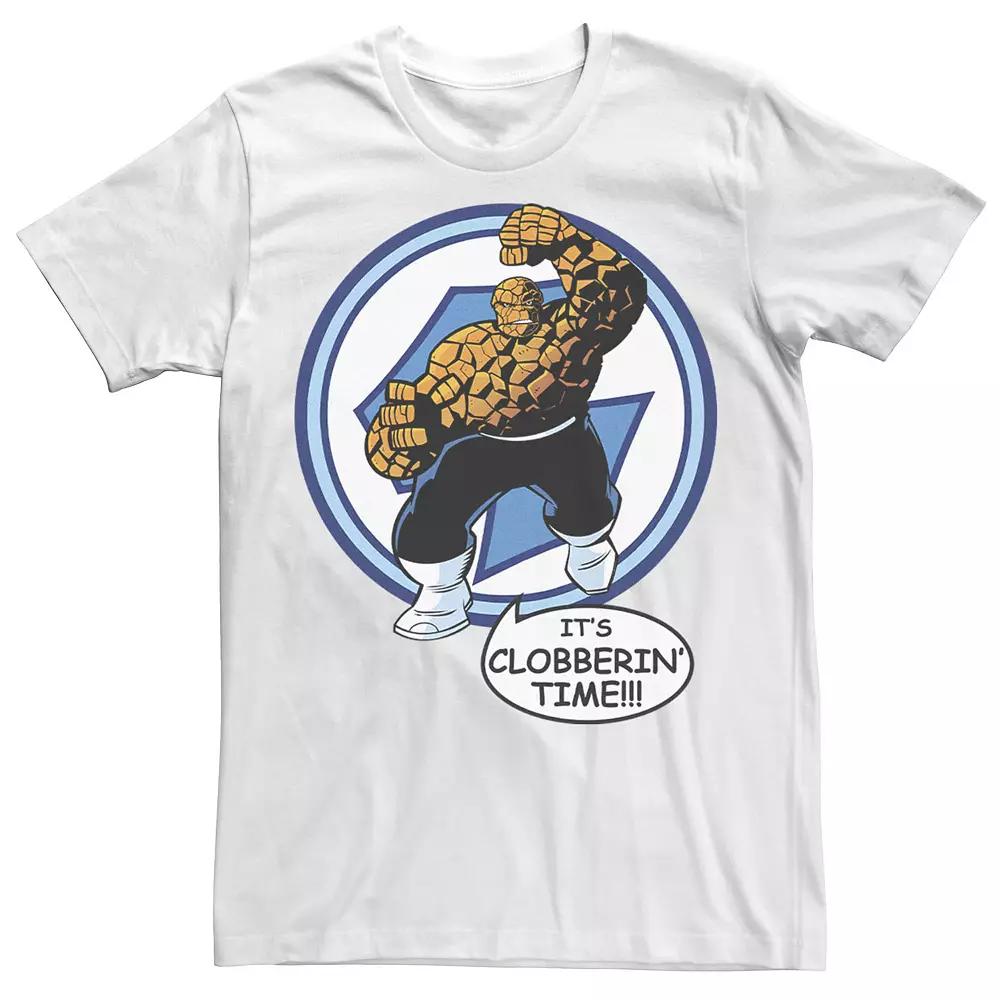Men's Marvel Fantastic Four The Thing Clobberin' Time Circle Tee,  Product Image