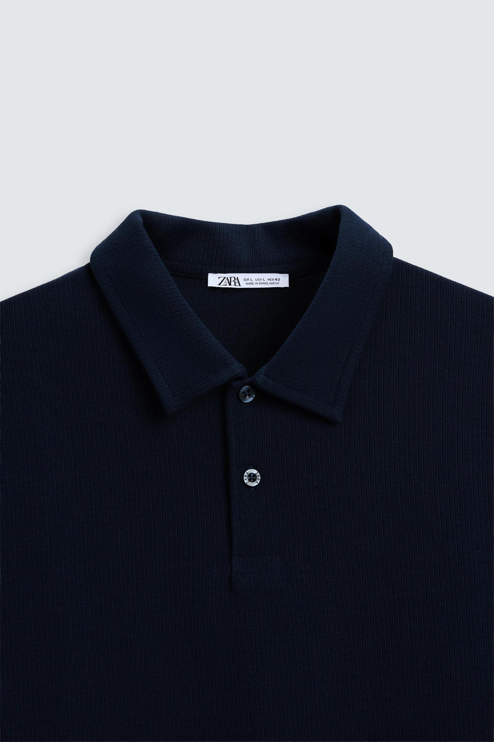 BASIC TEXTURED POLO SHIRT Product Image