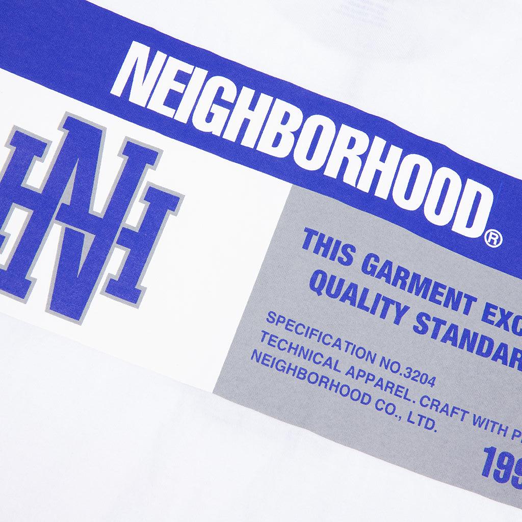 NH L/S Tee 8 - White/Blue Male Product Image