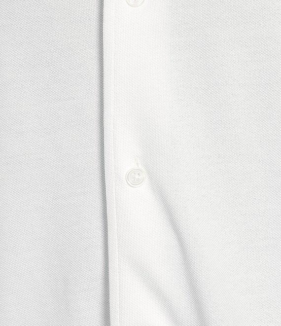 Cremieux Blue Label Solid Knit Oxford Short Sleeve Woven Shirt Product Image