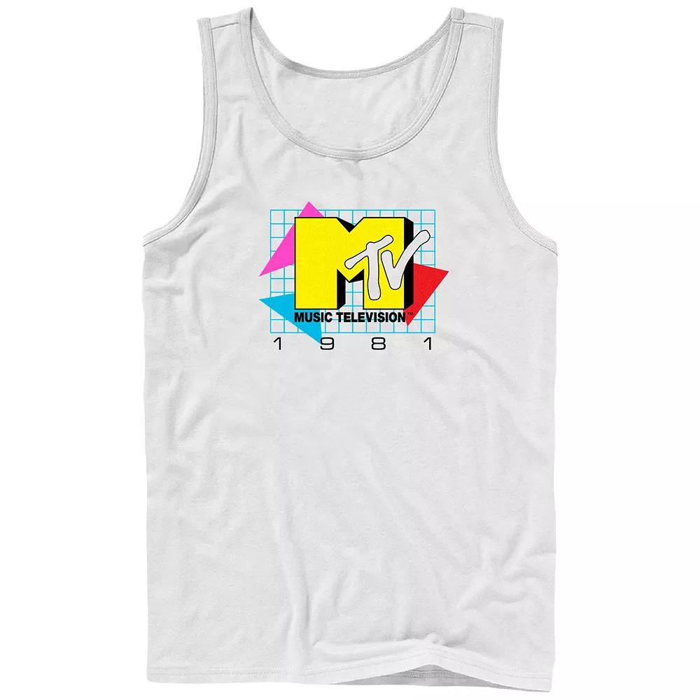 Men's MTV 80's Style Logo Graphic Tank Top,  Product Image