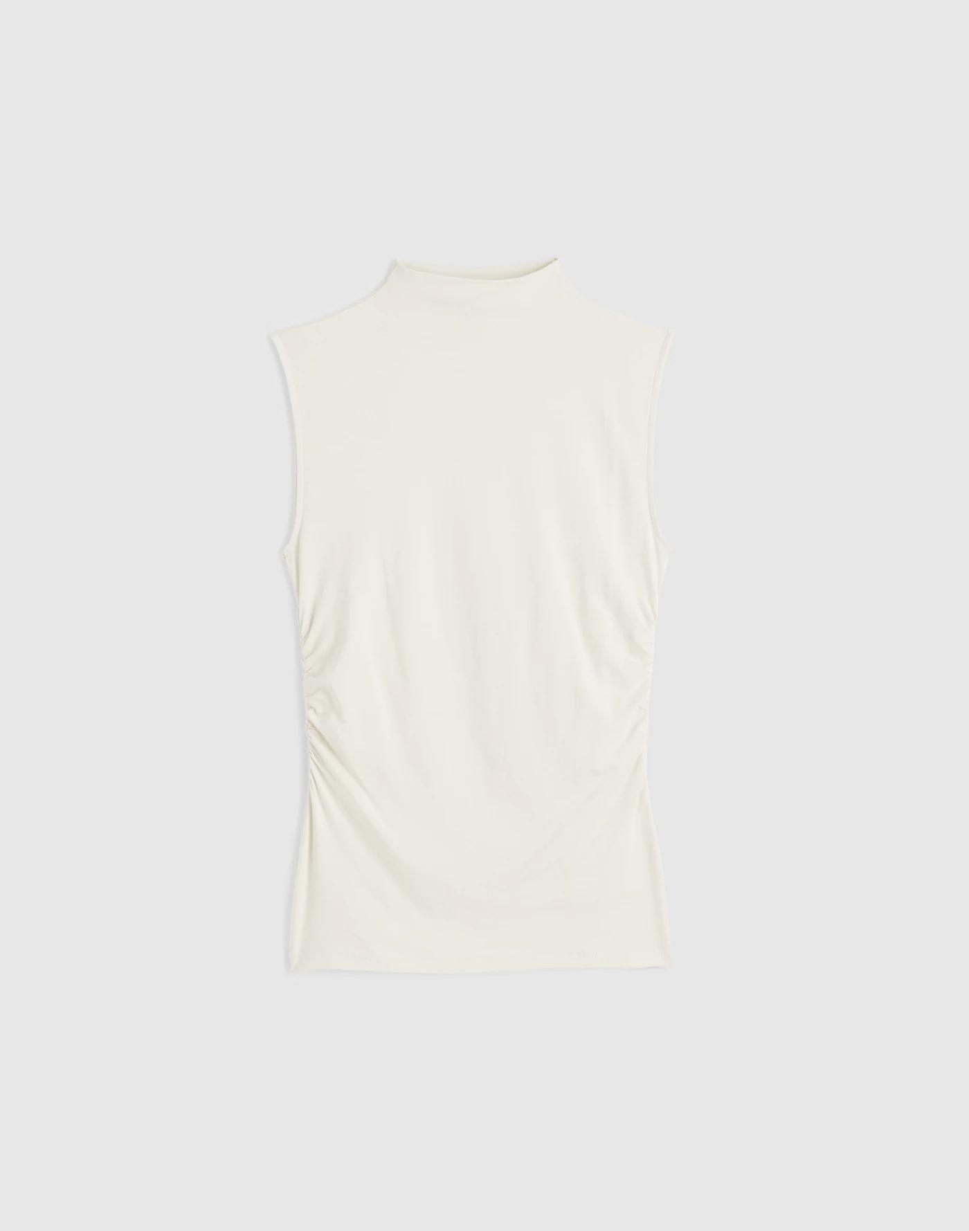 Ruched Mockneck Tank Product Image