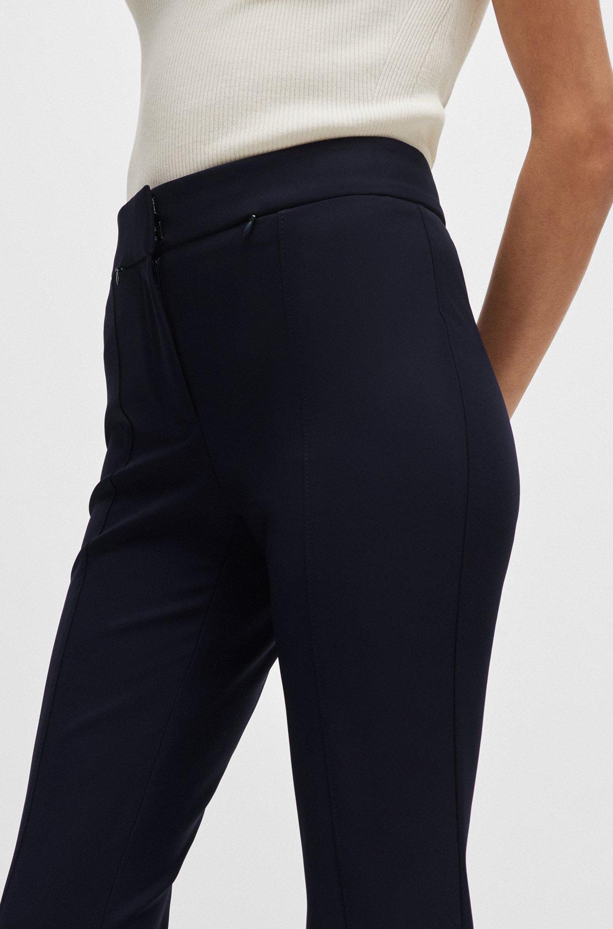 BOSS - Extra-slim-fit trousers in quick-dry stretch cloth - Dark Blue Product Image