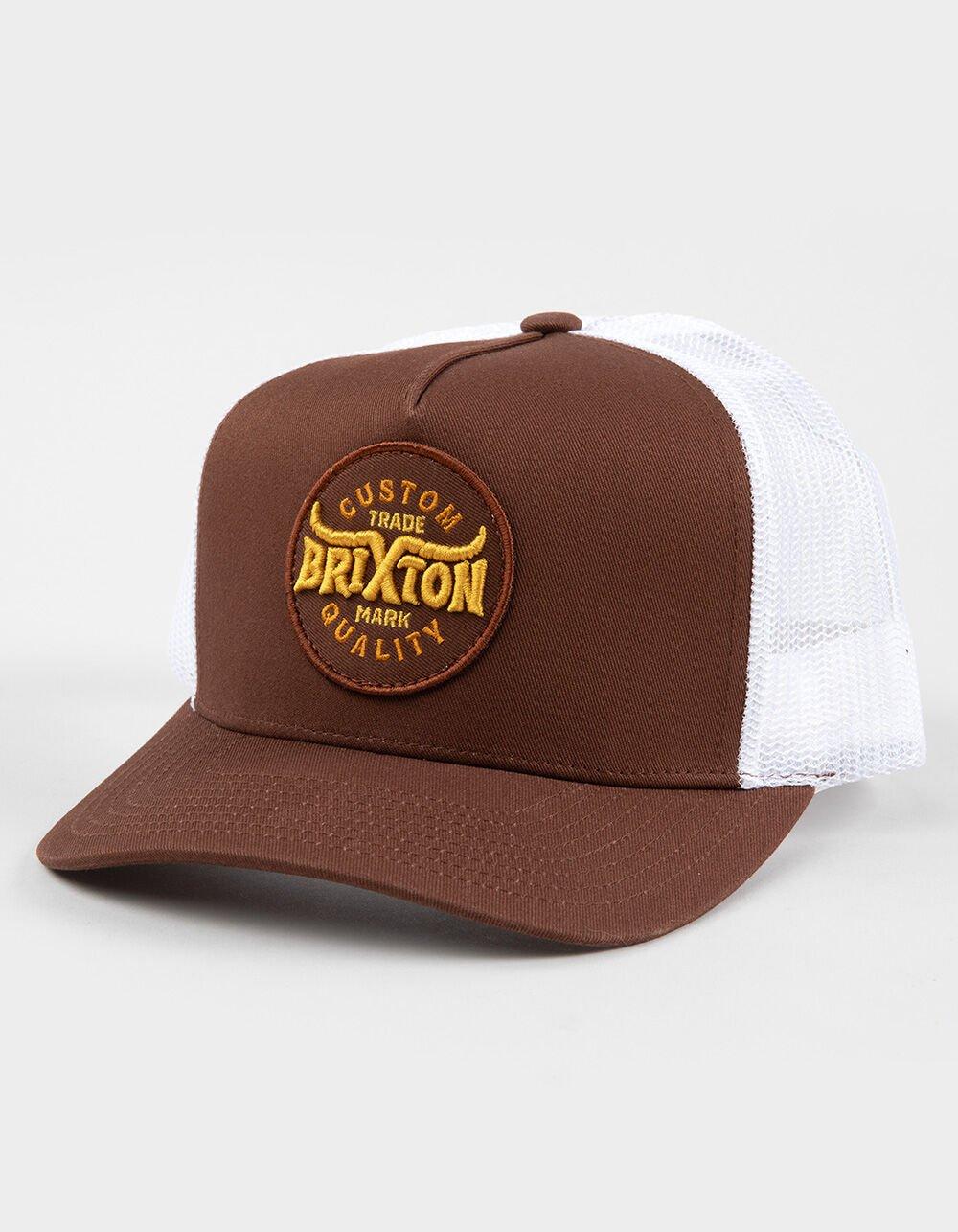 BRIXTON Gibson NetPlus Trucker Hat - BROWN/WHITE Product Image