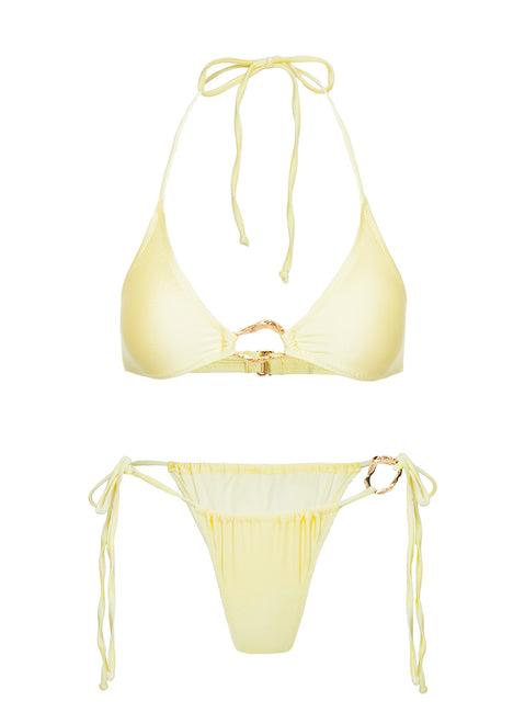 Nautilus Tie Side Bikini Bottoms Yellow Product Image