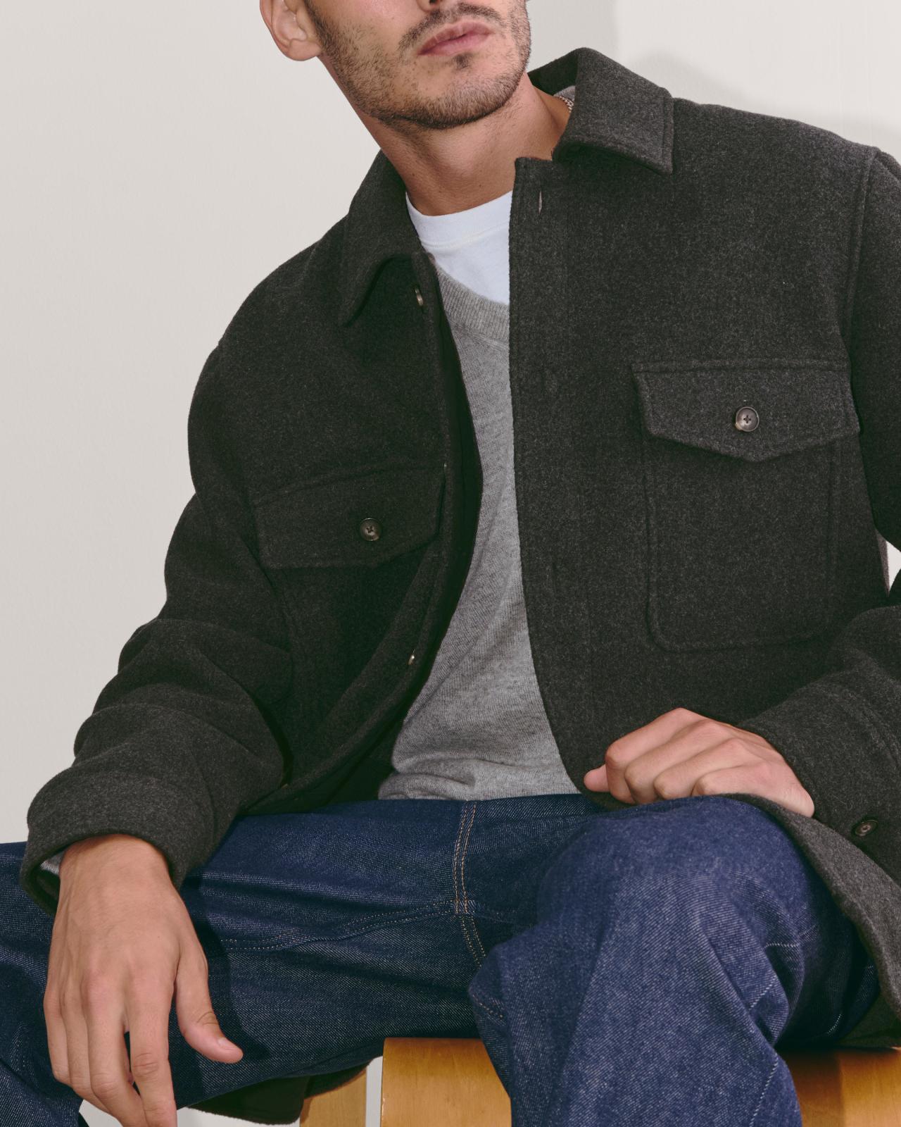 Mens Wool Overshirt by Everlane Product Image