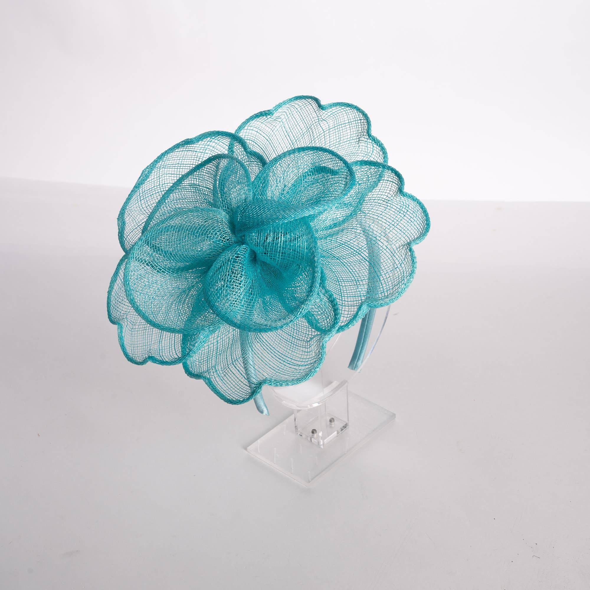 Sinamay Peony Pedal Narrow Headband Fascinator Product Image