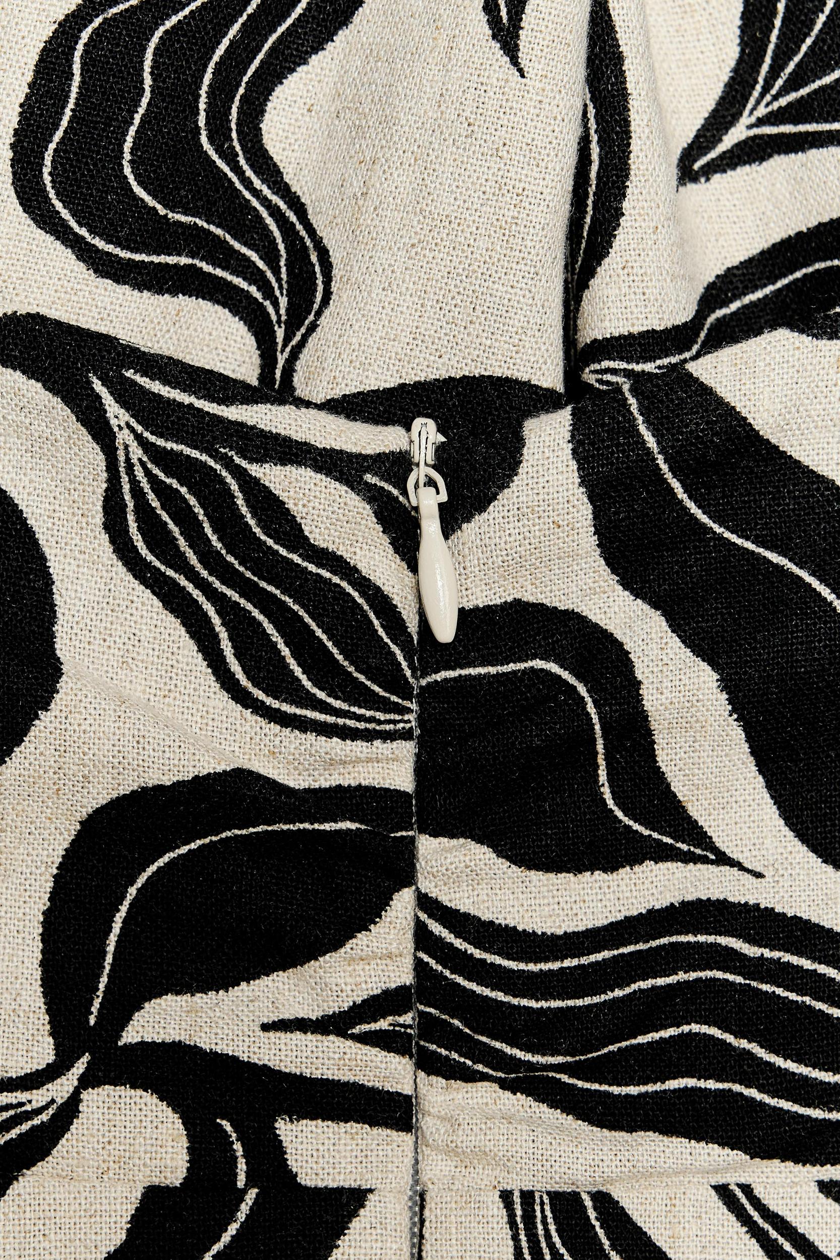 LINEN HALTER MIDI DRESS Product Image