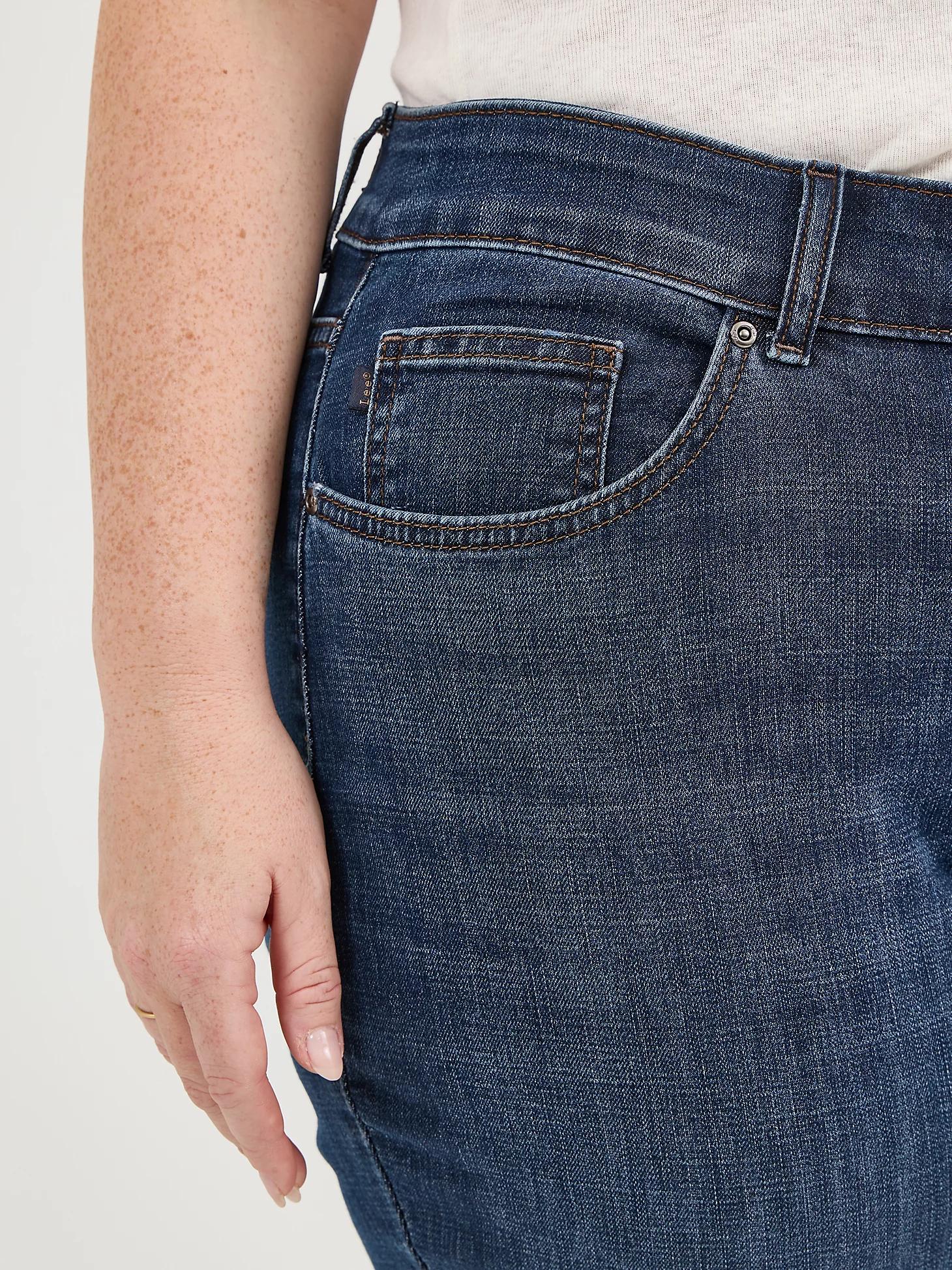 Women’s Stretch Relaxed Fit Straight Leg Jean (Plus) | Women's Jeans | Lee® Product Image