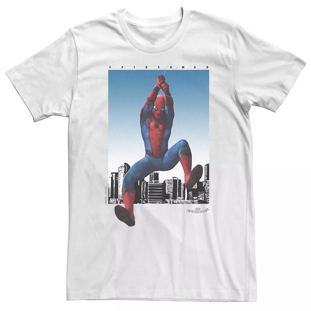 Big & Tall Marvel Spider-Man Homecoming City Swing From Above Tee, Men's,  Product Image