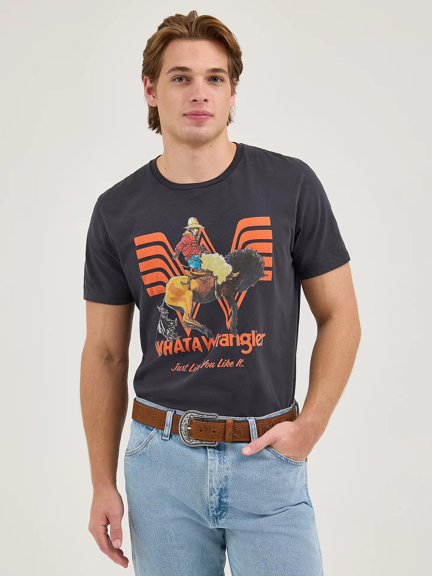 Wrangler x Whataburger Men's Long Live Burgers T-Shirt in Faded Product Image