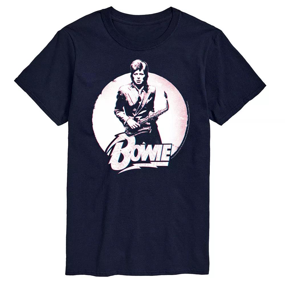 Big & Tall David Bowie Distressed Graphic Tee, Men's,  Product Image