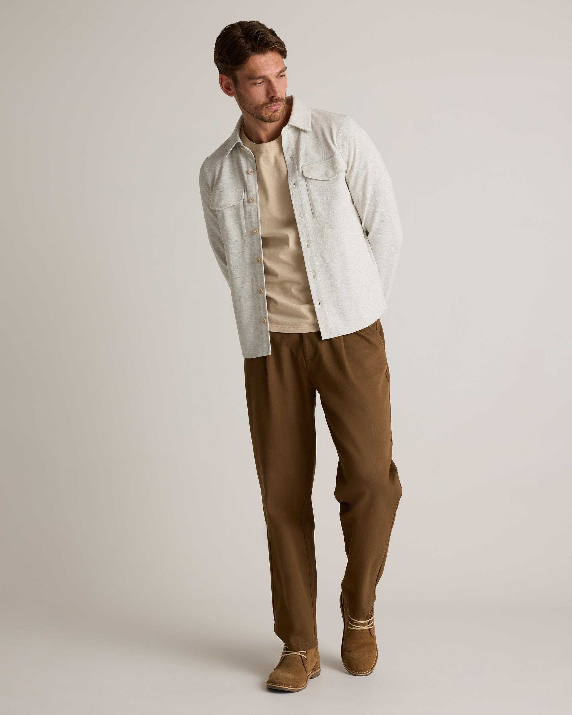 Quince | Men's Cotton Pique Knit Overshirt Size XL, Organic Cotton Product Image