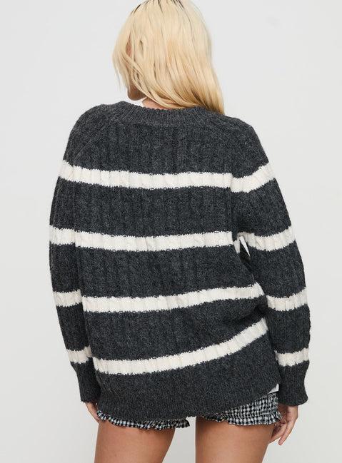 Percivill Knit Sweater Grey / Cream Product Image