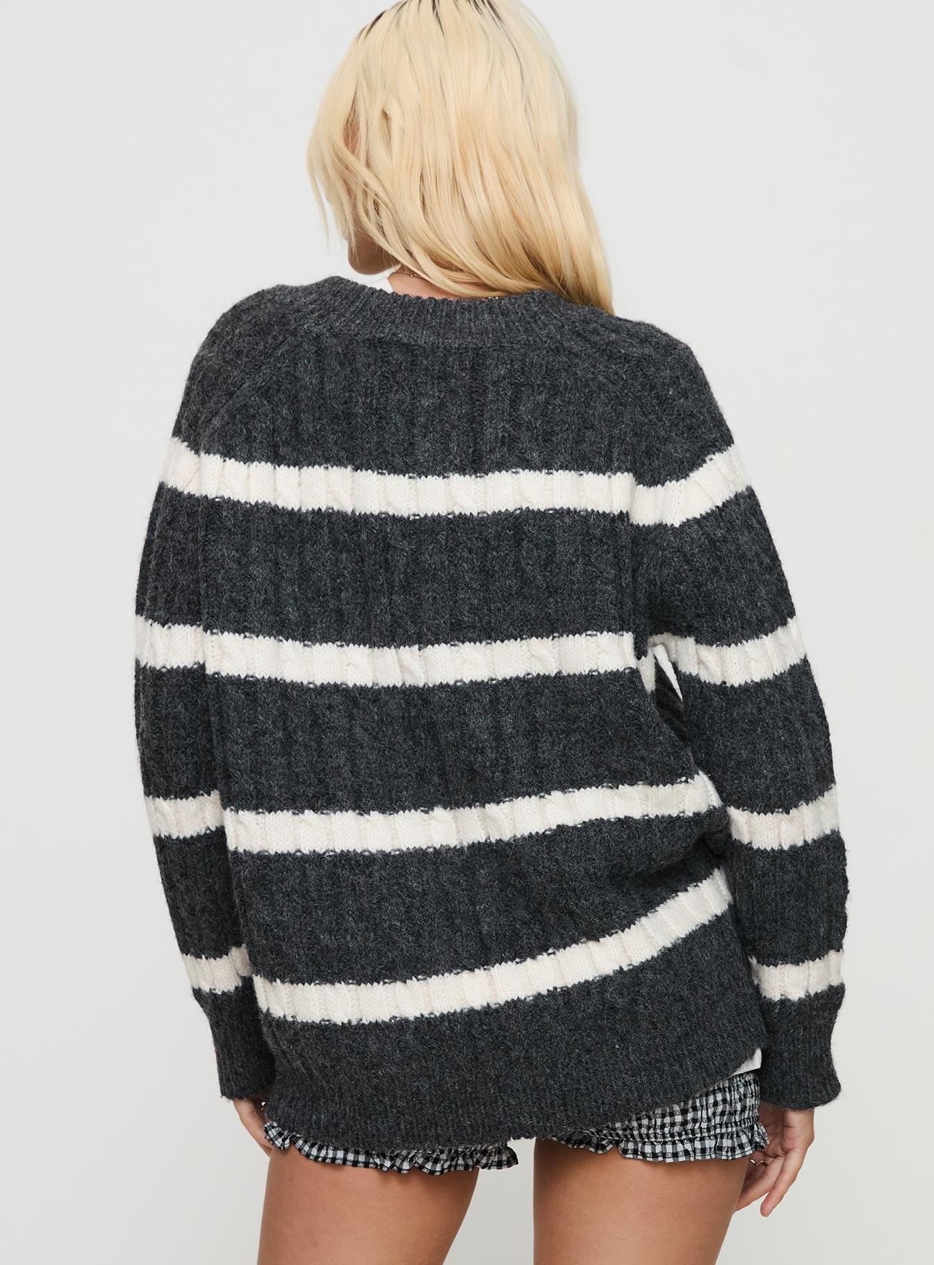 Percivill Knit Sweater Grey / Cream Product Image