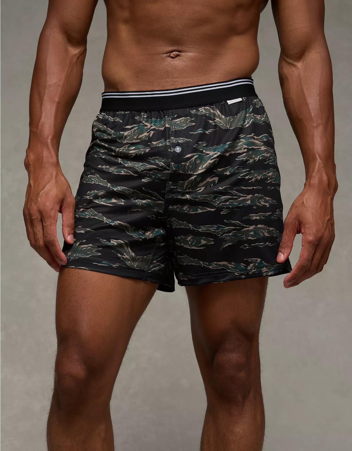 AEO Plaid Ultra Soft Pocket Boxer Short Product Image