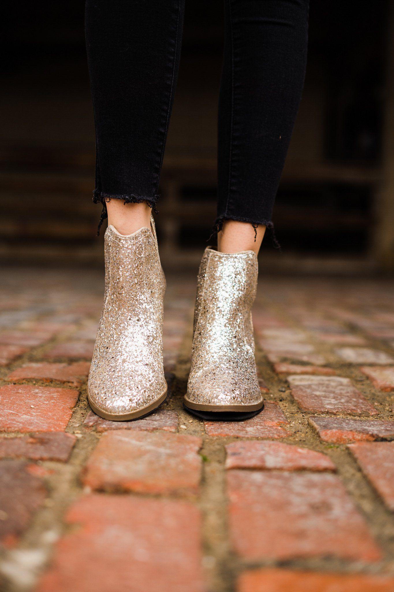 Fiera Booties in Gold (Online Exclusive) Product Image