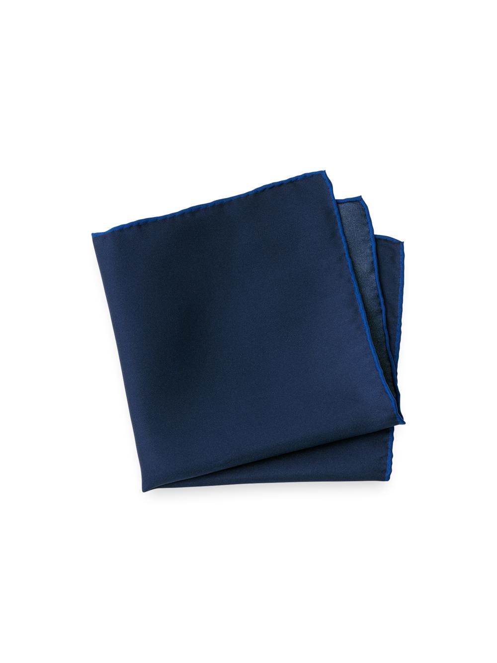Solid Silk Pocket Square - White Product Image