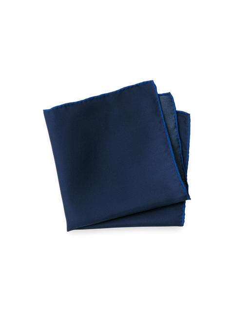 Solid Silk Pocket Square - White Product Image