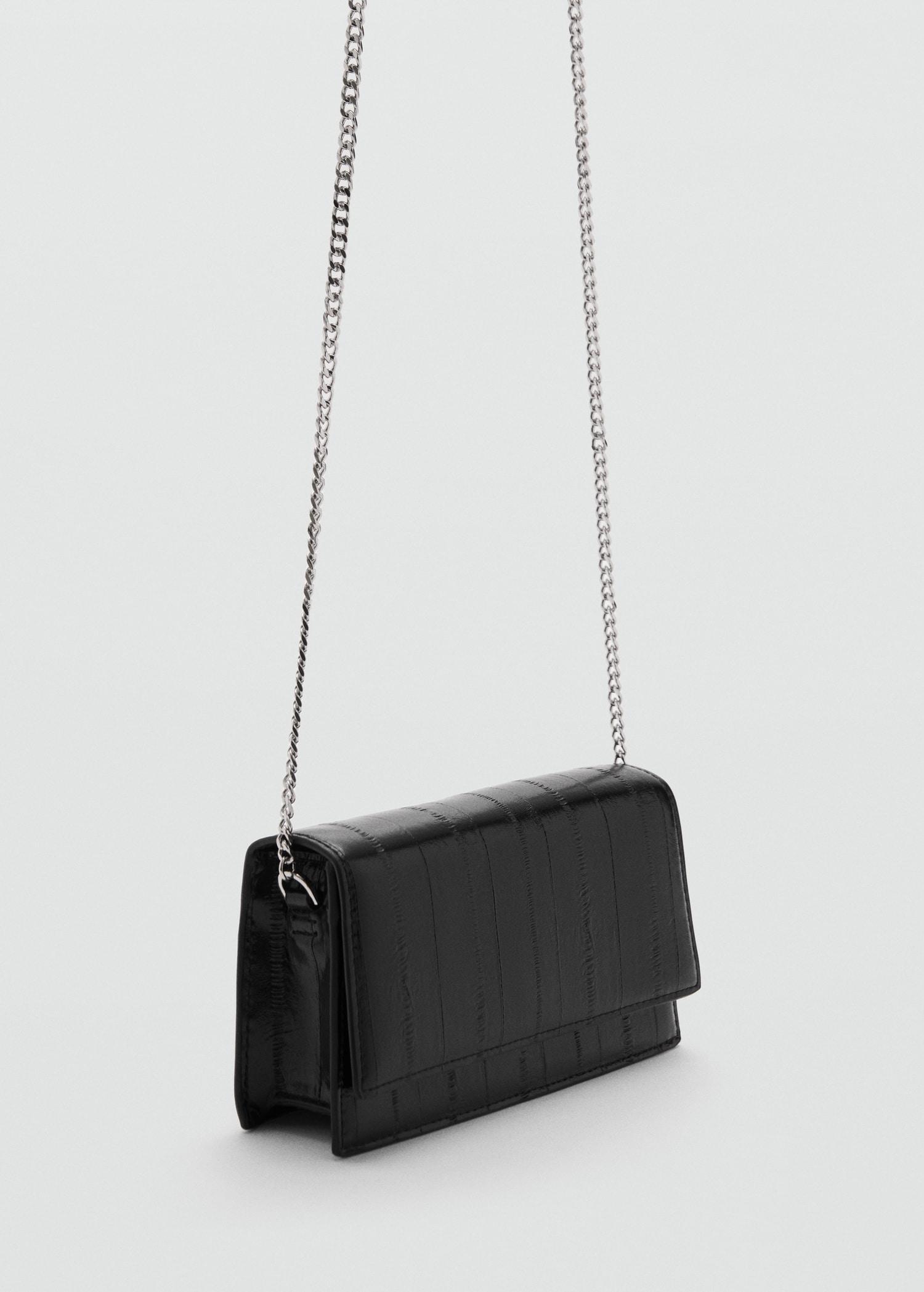 Textured leather effect bag - Women | MANGO USA Product Image