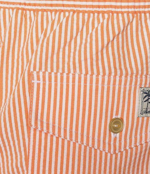 Polo Ralph Lauren Traveler Classic Bengal Stripe Printed Seersucker 5.75 Inseam Swim Trunks Product Image