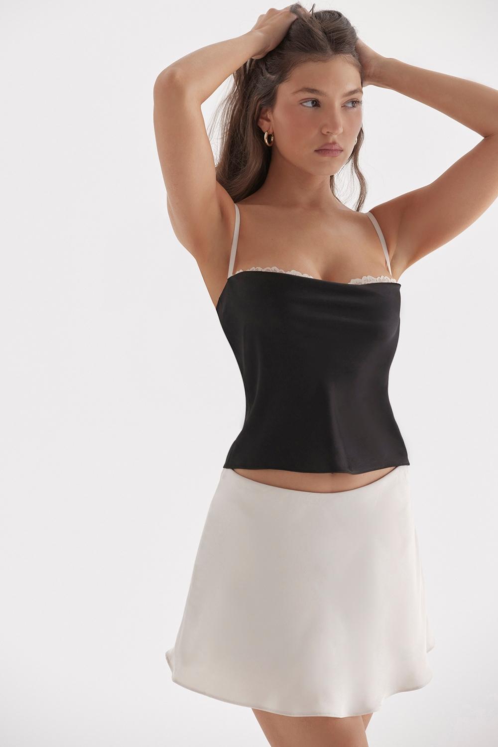 Malala  off white mini skirt Product Image