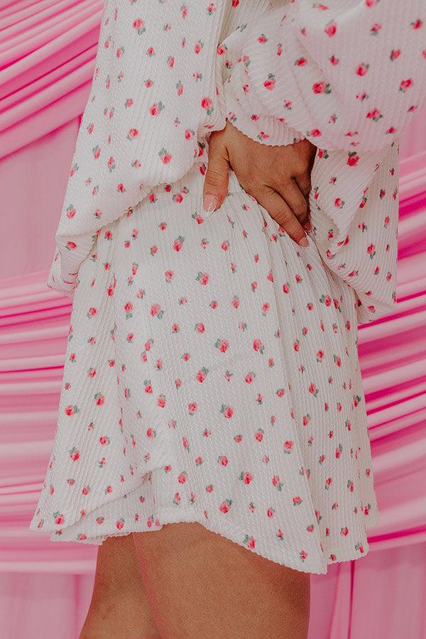 Life Full Of Roses High Waist Knit Skort Product Image