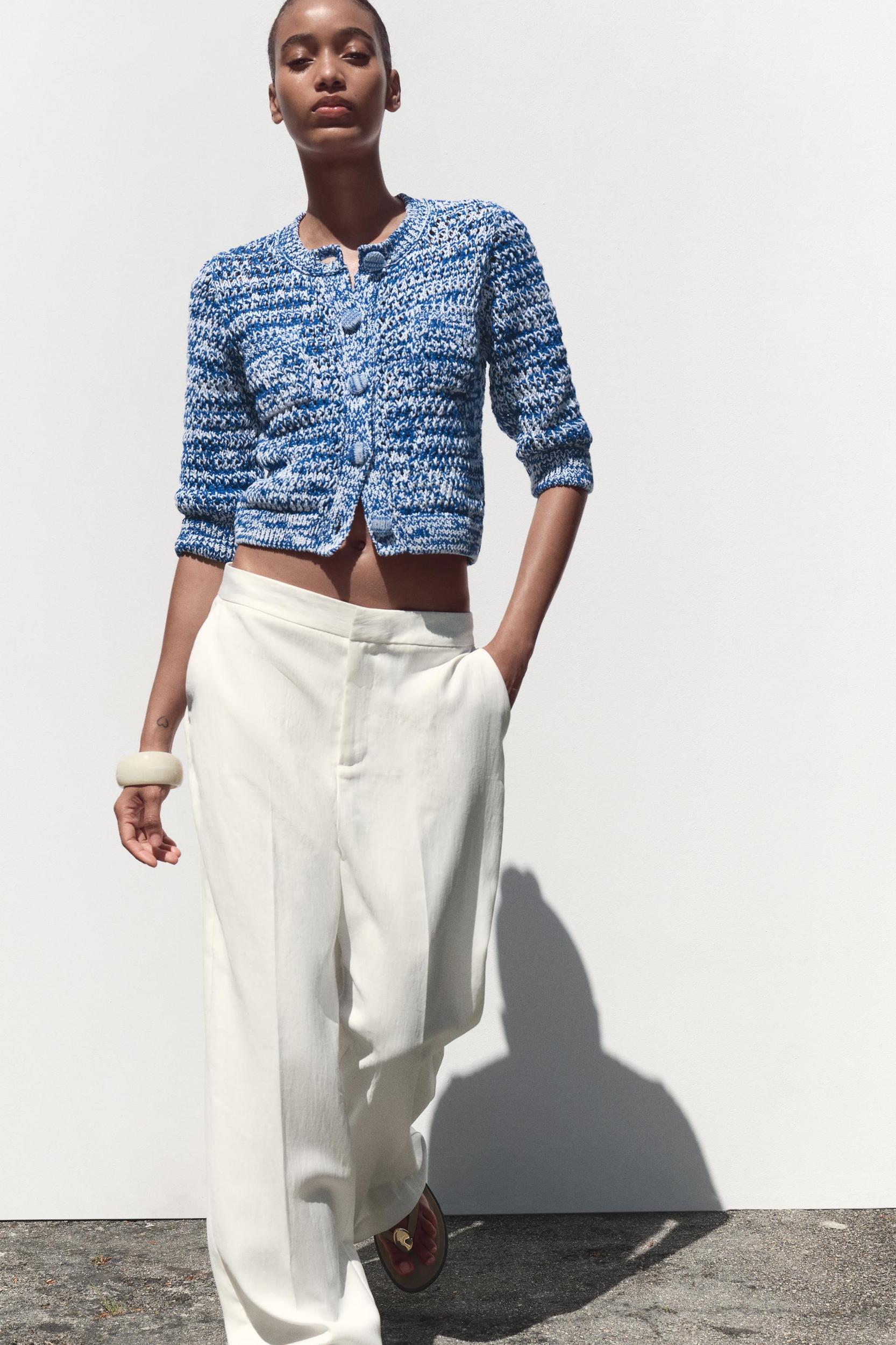 CARDIGAN WITH THREE-QUARTER SLEEVES Product Image