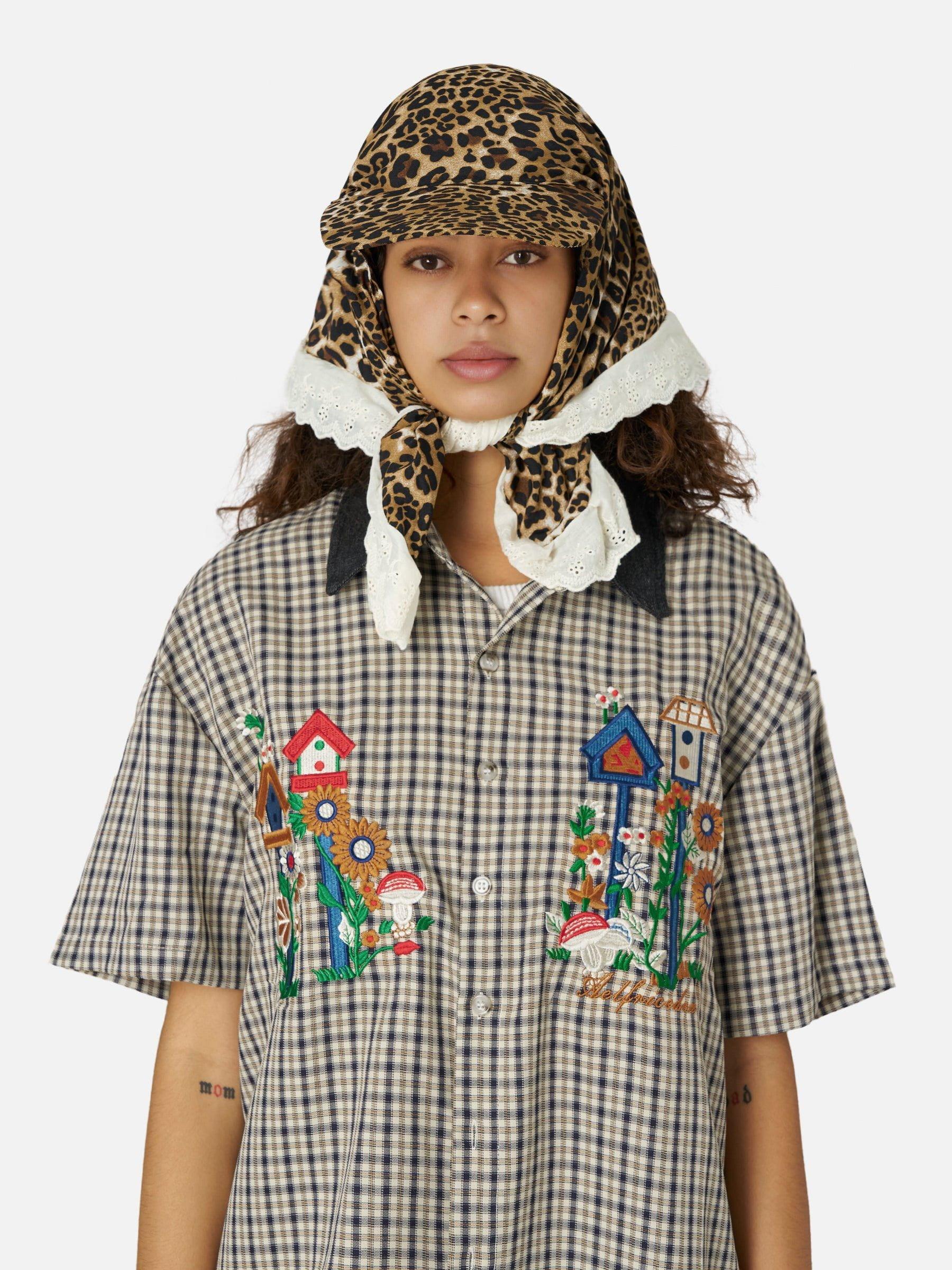 Patchwork Lace Bandana Cap Product Image