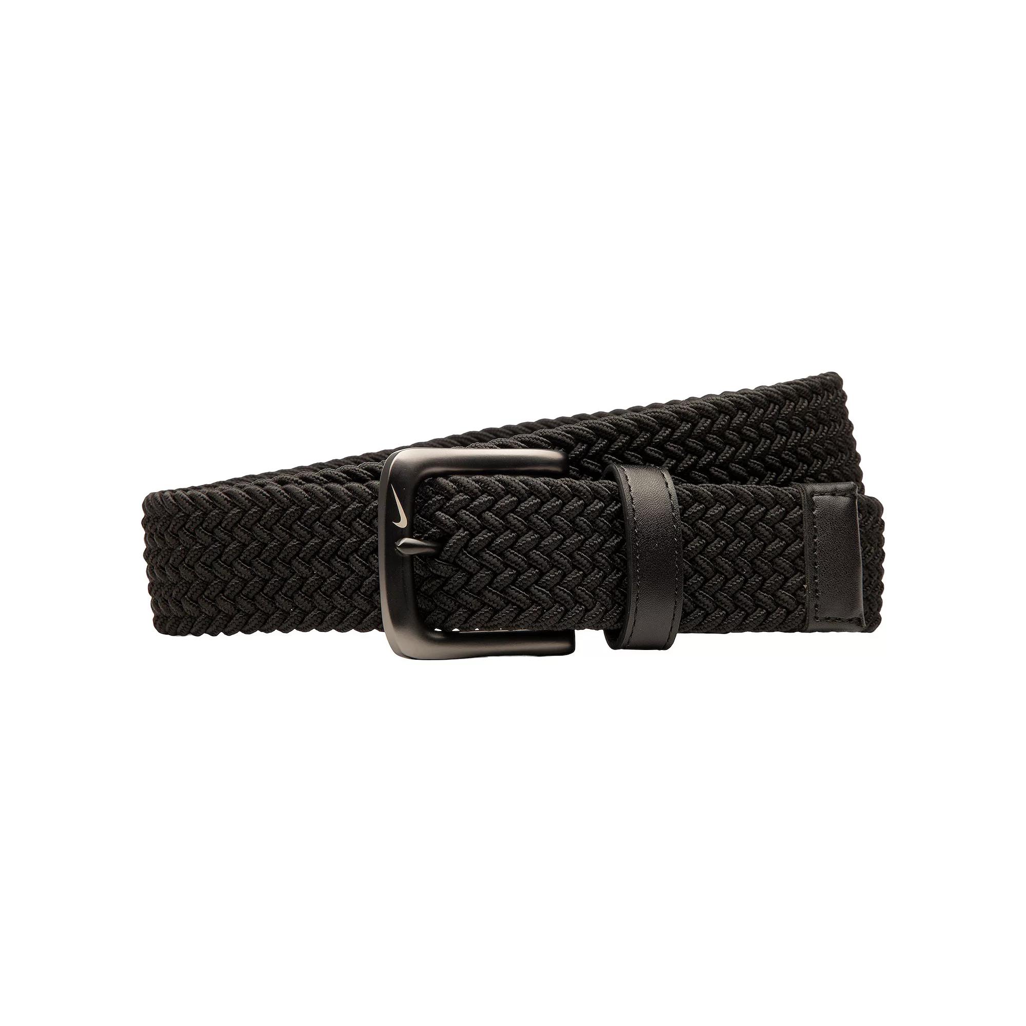 Men's Nike Stretch Braided Woven Belt, Size: Small, Black Product Image