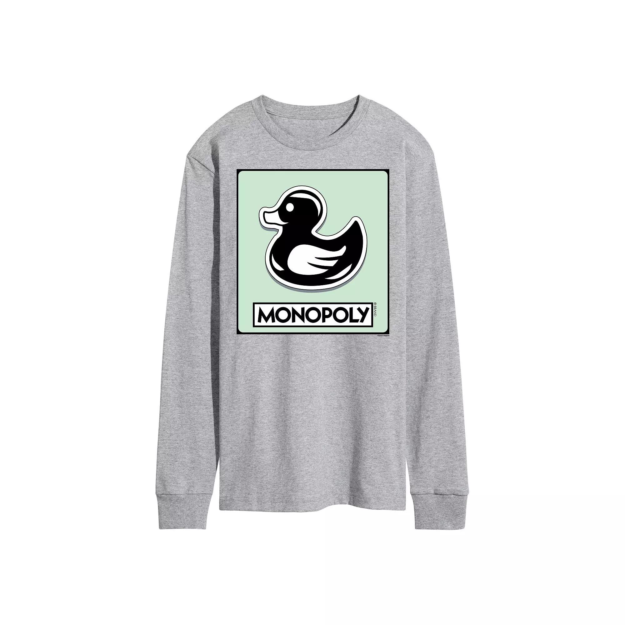 Men's Monopoly Duck Token Long Sleeve Graphic Tee,  Product Image