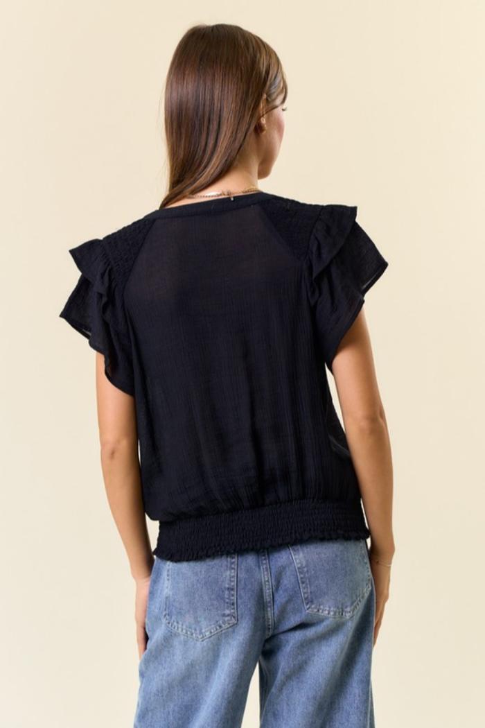 Smocked Ruffle Top Product Image