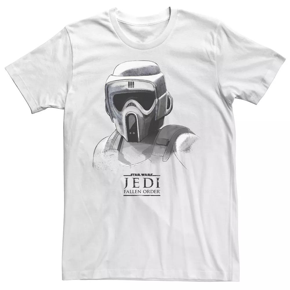 Big & Tall Star Wars Jedi: Fallen Order Grayscale Scout Trooper Tee, Men's,  Product Image