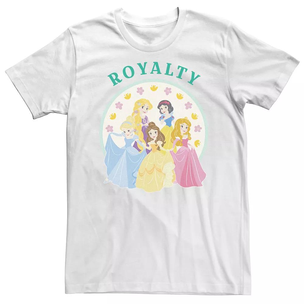 Big & Tall Disney Princess Cute Royalty Tee, Men's, Size: 3XL, White Product Image