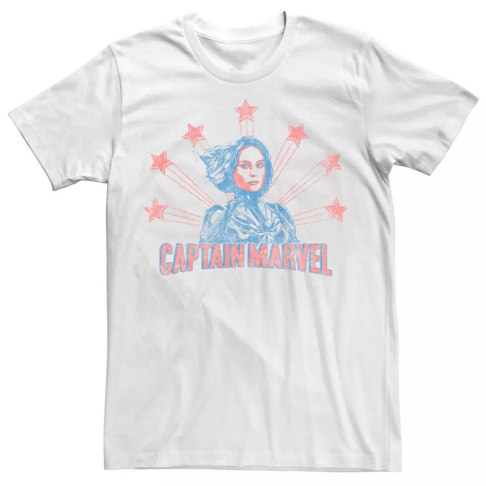 Men's Marvel Captain Marvel Retro Poster Tee,  Product Image