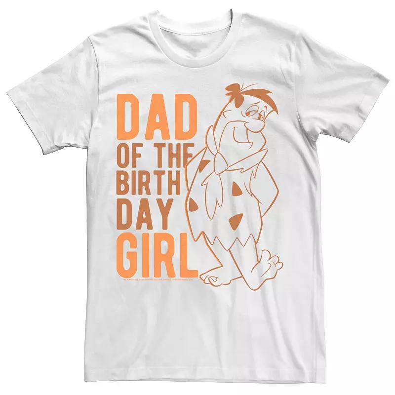 Men's Flinstones Fred Dad Of The Birthday Girl Text Tee,  Product Image