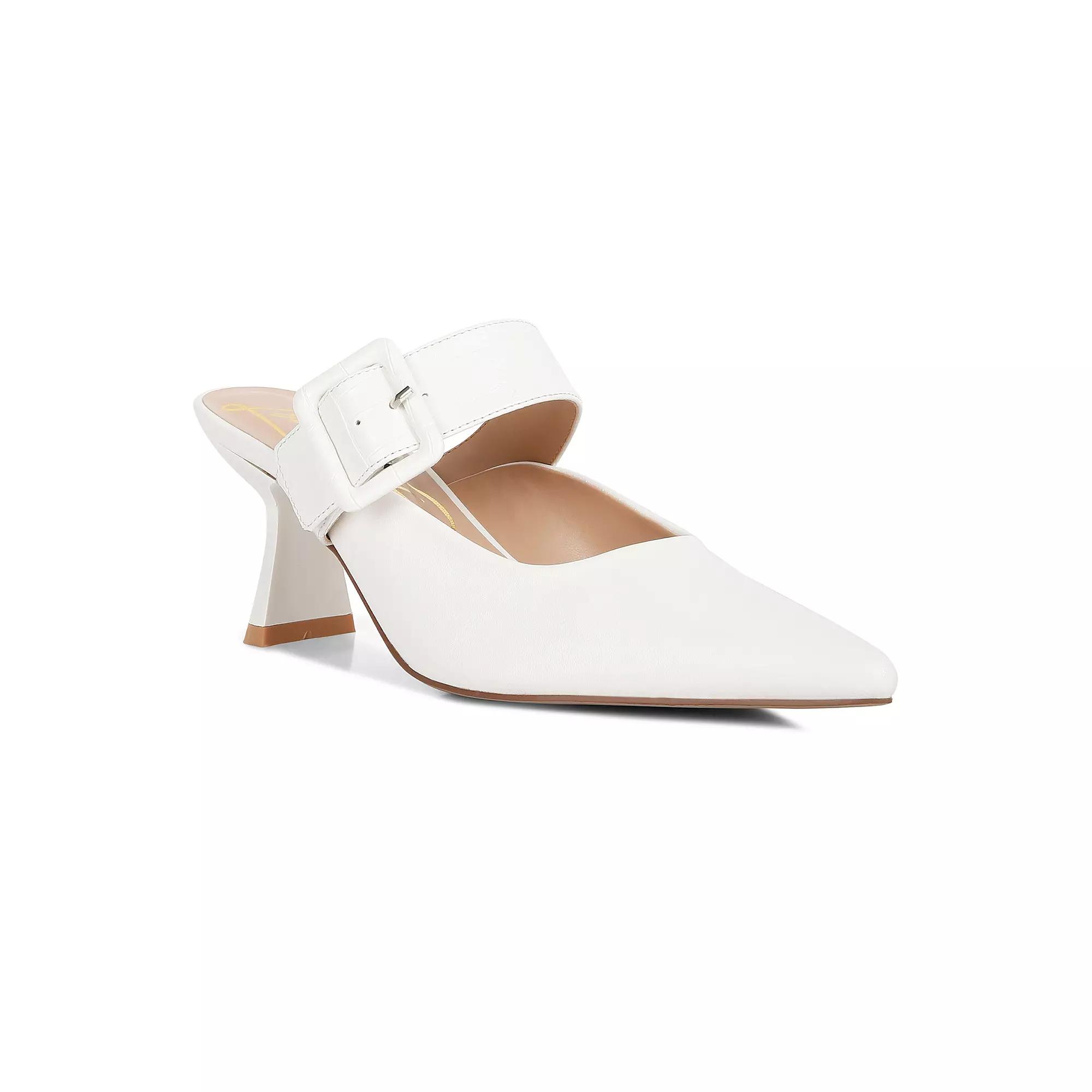 London Rag Marlyn Women's Block Heel Mules,  Product Image